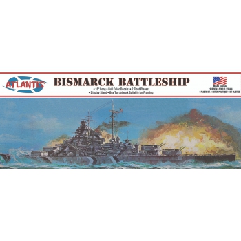 Plastikmodell - ATLANTIS Models 1:618 Bismarck German Battleship 16 Inch - AMCM3008